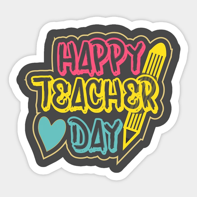 happy teacher day Sticker by julia_printshop